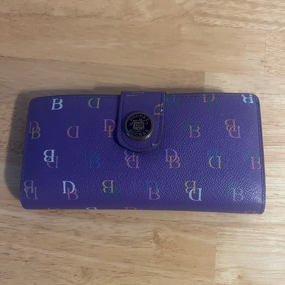 Vintage Dooney & Bourke Purple Wallet